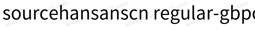 sourcehansanscn regular-gbpc-euc-h字体转换